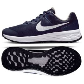 Zapatillas Nike Revolution 6 Jr. DD1096-400 blanco