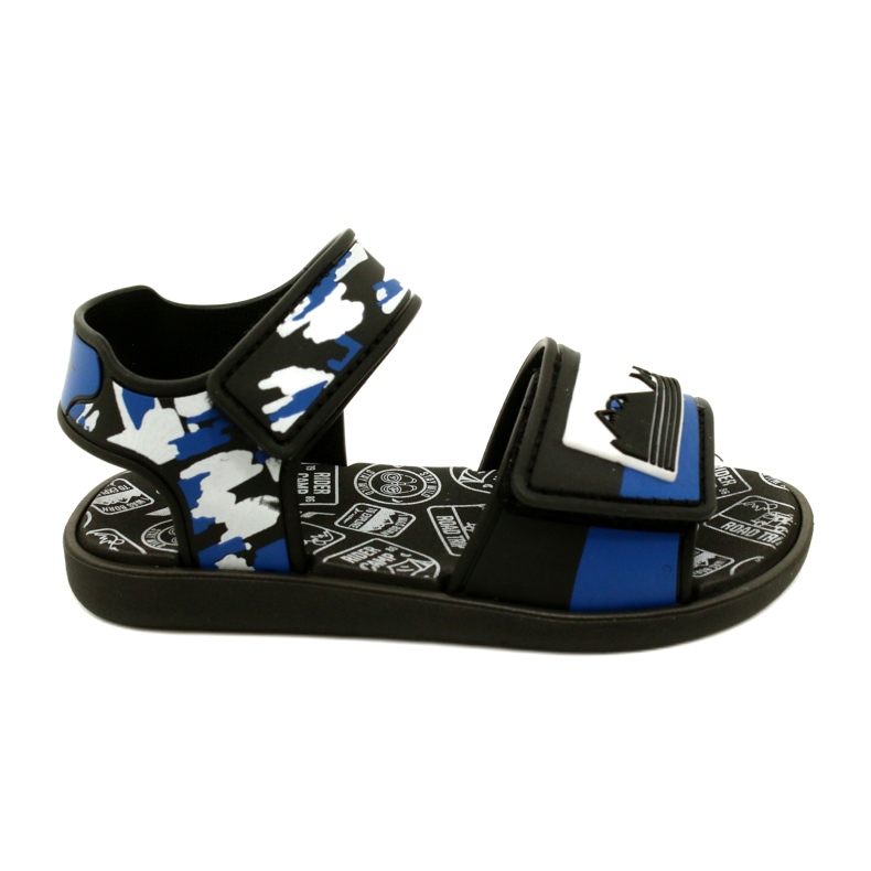 Sandalias de niños Rider 83453 AG294 Negro/Azul/Blanco