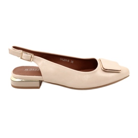 M.Daszyński Zapatos de salón beige para mujer Daszyński SA201-9 M.Daszyński Zapatos de salón beige para mujer Daszyński SA201-9