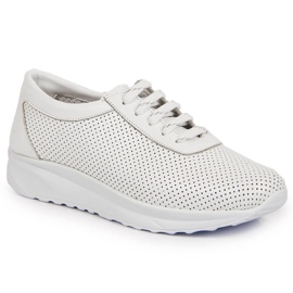 Zapato mujer piel calado blanco T.Sokolski W22-382