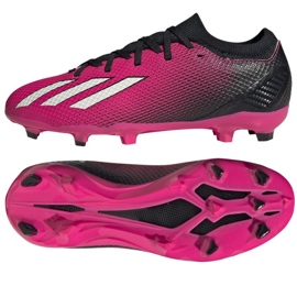Adidas X Speedportal.3 Fg Jr GZ5071 zapatos de fútbol rosado rosas y morados