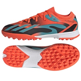 Botas de fútbol Adidas X Speedportal Messi.3 Tf Jr GZ5141 naranja naranjas y rojos