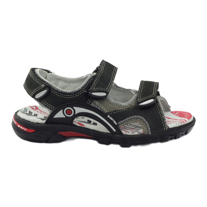 Bartek Sandals Leather Sports Boys 19108 Negro