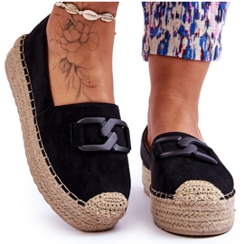 Alpargatas Mujer Clásicas Plataforma Negro Maurine