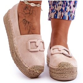 FI1 Alpargatas Mujer Clásicas Plataforma Beige Maurine