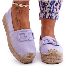 Alpargatas Mujer Plataforma Clásica Morado Maurine violeta