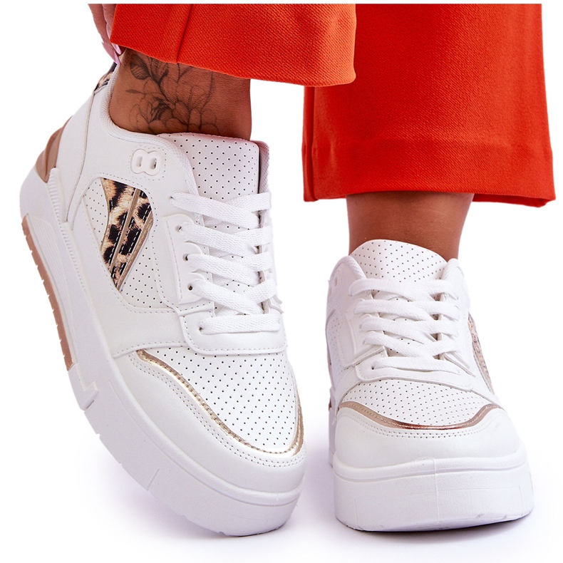 Deportivas Mujer Piel Leopardo Blanco Nancey Deportivas Mujer Piel Leopardo Blanco Nancey