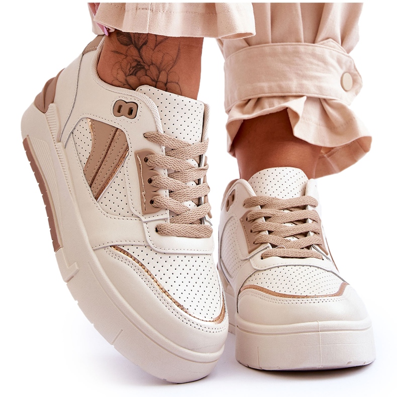 FI1 Deportivas Mujer Piel Beige Nancey