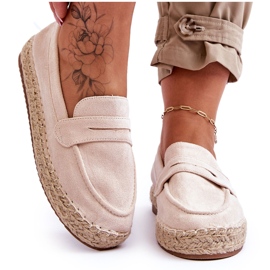FI1 Alpargatas Mujer Ante Beige Claro Keyla