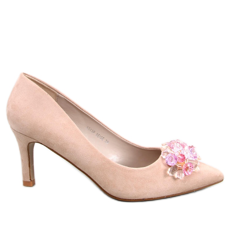 Seastar Breinne Tacones de ante con tachuelas Beige