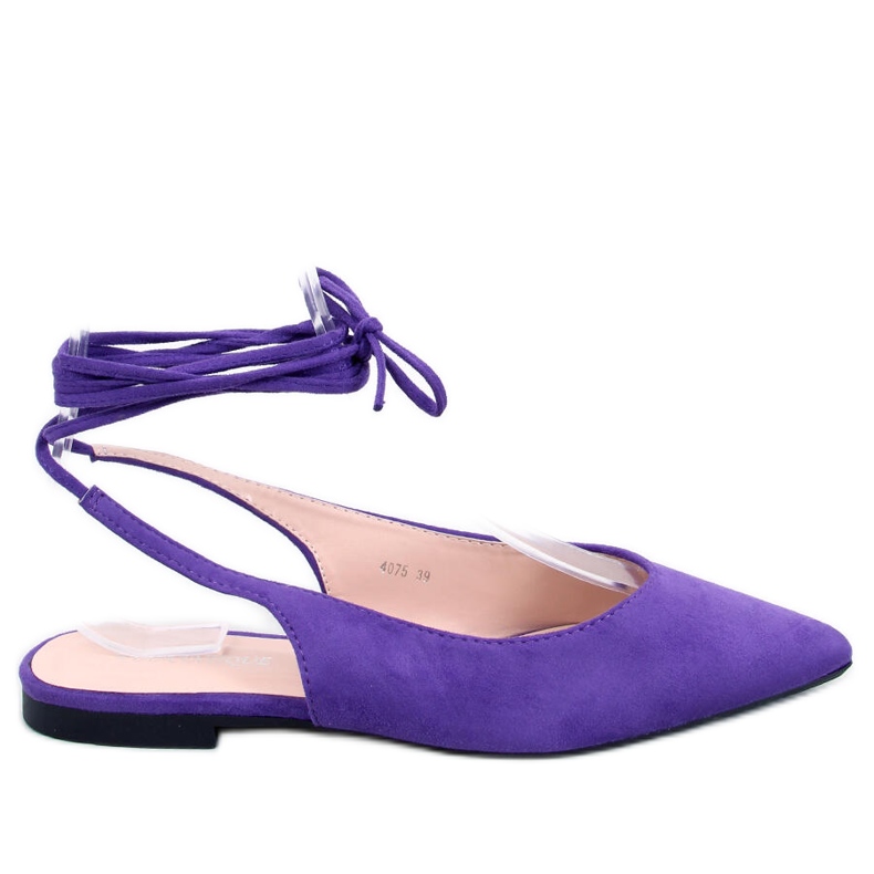 PA1 Bailarinas con cordones Dentoni Violeta