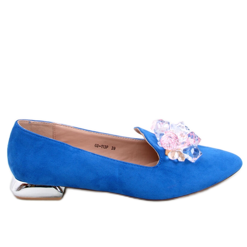 PA1 Mocasines Lords con piedras Falconi Royal Blue azul