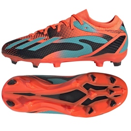 Adidas X Speedportal Messi.3 Fg Jr GZ5145 zapatos de fútbol naranja naranjas y tintos Adidas X Speedportal Messi.3 Fg Jr GZ5145 zapatos de fútbol naranja naranjas y tintos