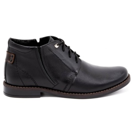 Olivier Botas invierno hombre piel 336LU negro