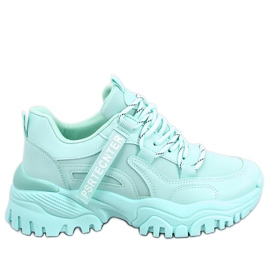 PA1 Bains zapatillas verdes con cuña