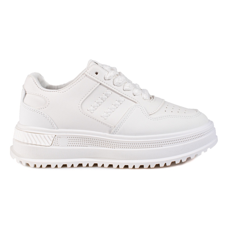 Deportivas mujer Shelovet sneakers suela gruesa blanco
