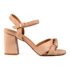 Sandalia bloque Vinceza ante beige