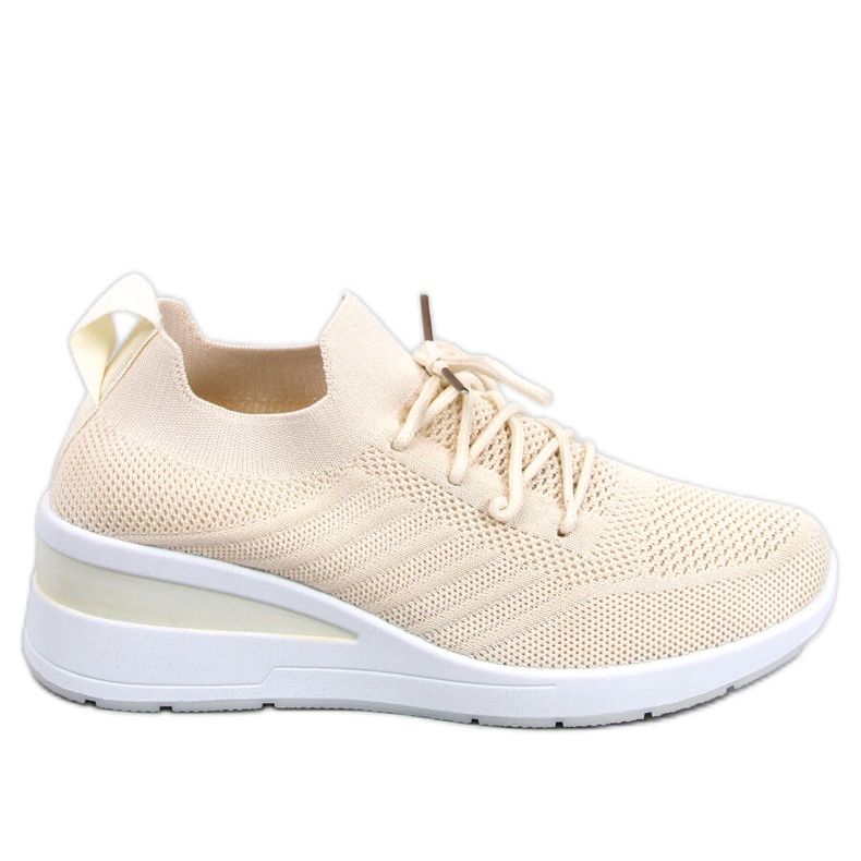 PA1 Zapatillas cuña Paquet Beige