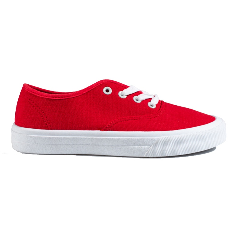 Zapatillas clásicas con cordones para mujer Shelovet rojo