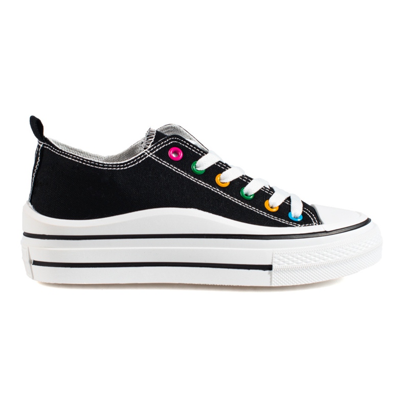 Deportivas mujer plataforma Shelovet negro