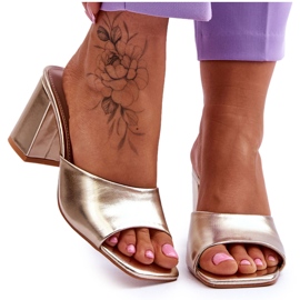 Babuchas Clásicas Mujer Piel Dorado Loara