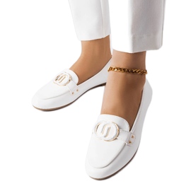 Mocasines blancos de mujer Eleena