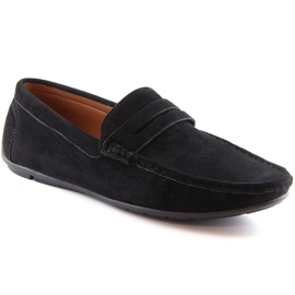 Mocasines slip-on hombre ante negro McKeylor 2259