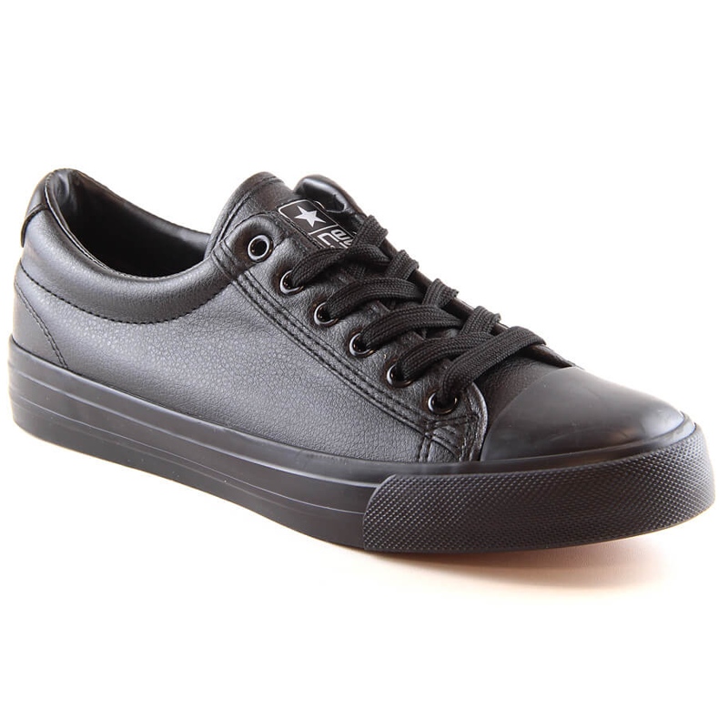 Sneakers de hombre News 1200 en polipiel negra negro