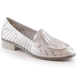 Zapatos mujer calados plata brillo Potocki SZ12075