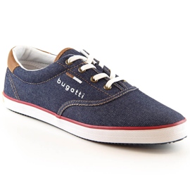 Cómodos zapatos deportivos de mezclilla para hombre Bugatti LL153143 azul Cómodos zapatos deportivos de mezclilla para hombre Bugatti LL153143 azul