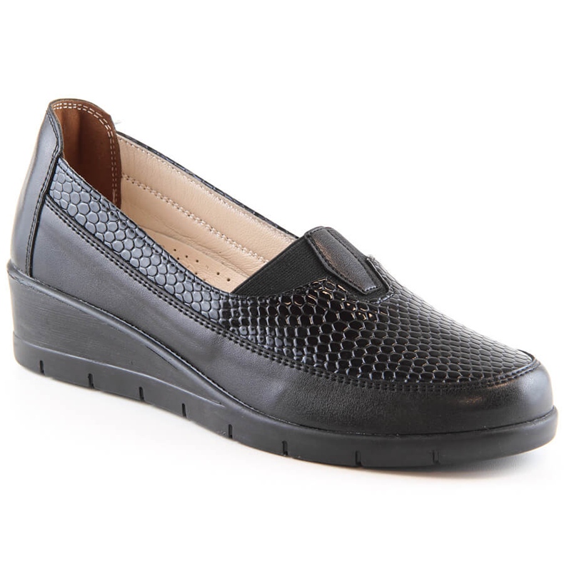 Zapatos cuña mujer slip-on negros T.Sokolski W23-481