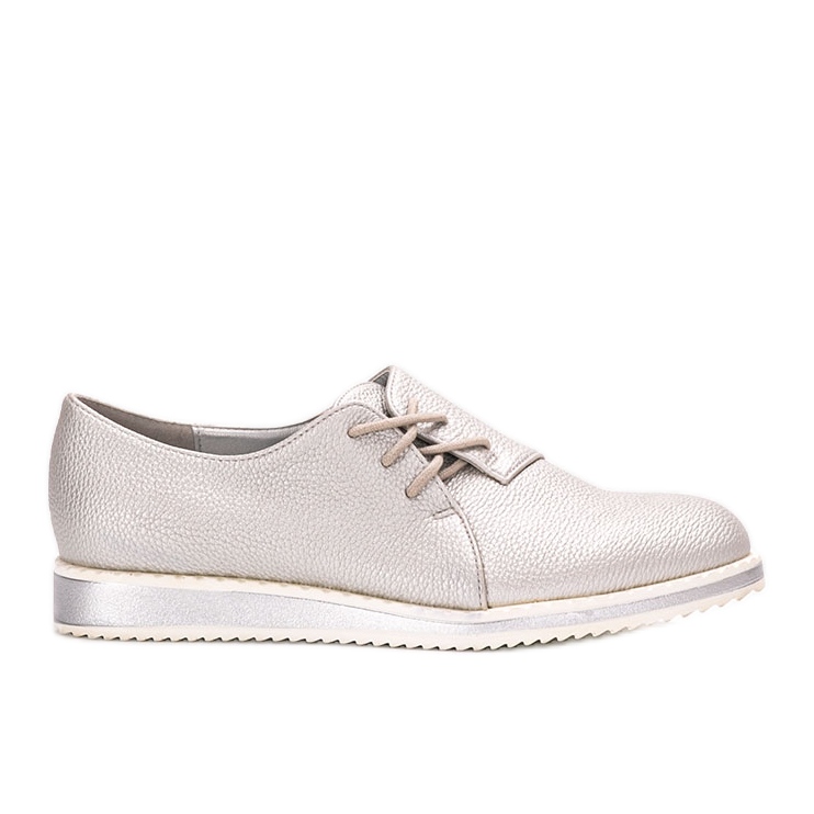 Inna zapatos brogue plateados Ruma plata