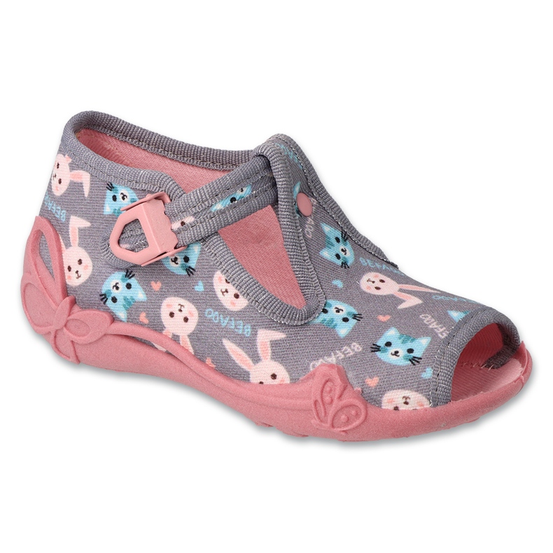 Zapatos befado niño 213P139 rosado gris