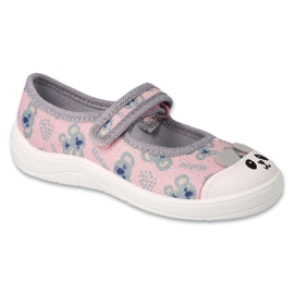 Zapatos befado niño 208X049 rosa gris