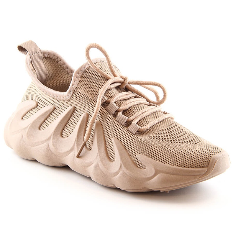 Deportivas malla mujer beige Vinceza 13575