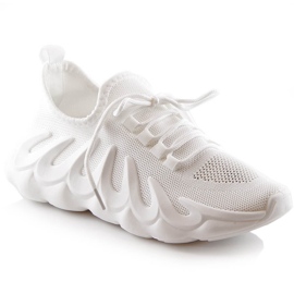 Deportivas mujer malla slip-on blancas Vinceza 13575 blanco