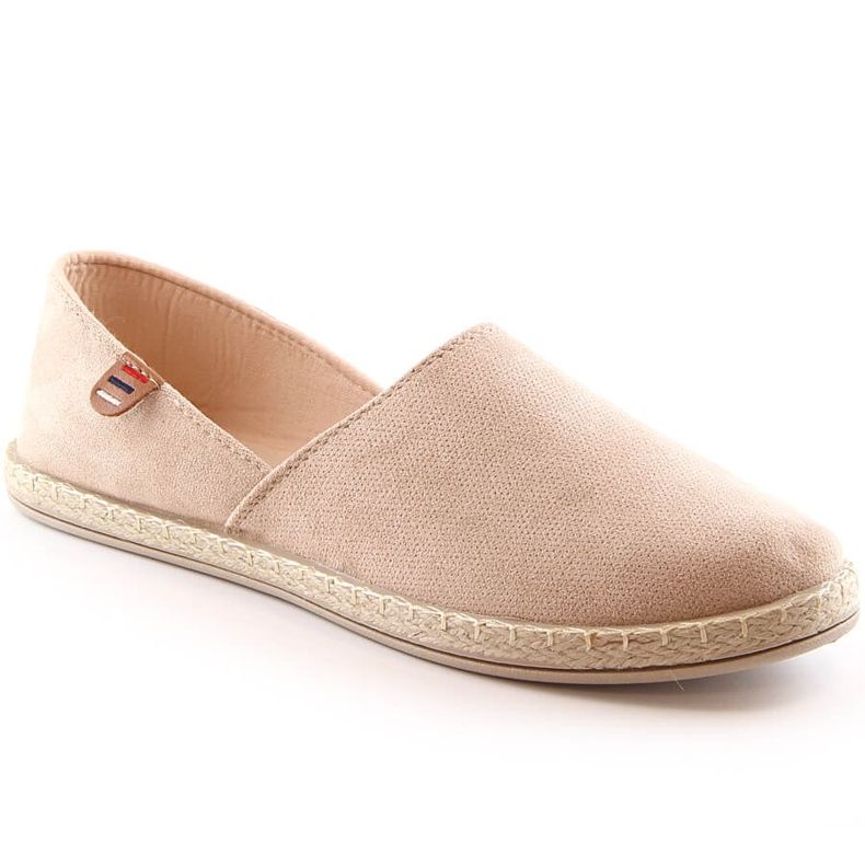 Alpargatas slip-on mujer ante beige Vinceza 34591