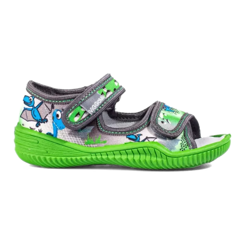 Pantuflas viggami para niño verde