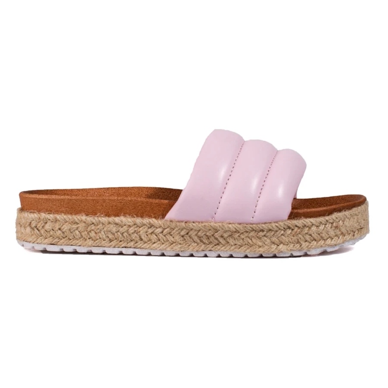 Alpargatas de mujer con suela gruesa Vinceza rosa rosado
