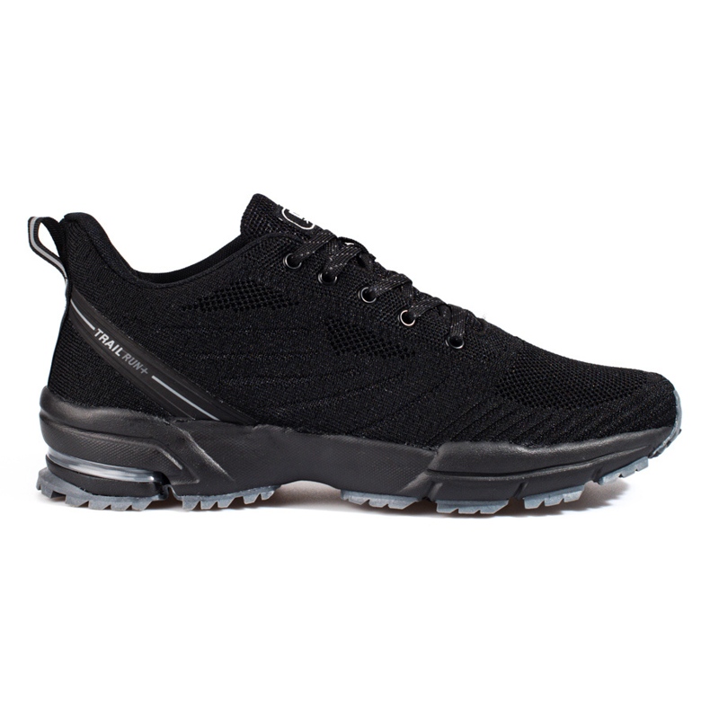 Deportivas negras de hombre con suela gruesa de DK negro Deportivas negras de hombre con suela gruesa de DK negro