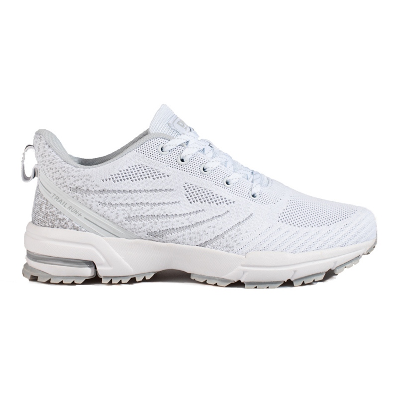 Zapatos deportivos de hombre blancos con suela gruesa DK