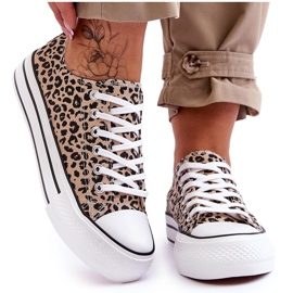 Zapatillas De Mujer En Una Plataforma Chunky Ember Beige Y Negro