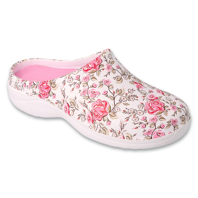 Pantuflas mujer Dr.ORTO Befado foam 154D104 flores blancas y rosas blanco Pantuflas mujer Dr.ORTO Befado foam 154D104 flores blancas y rosas blanco