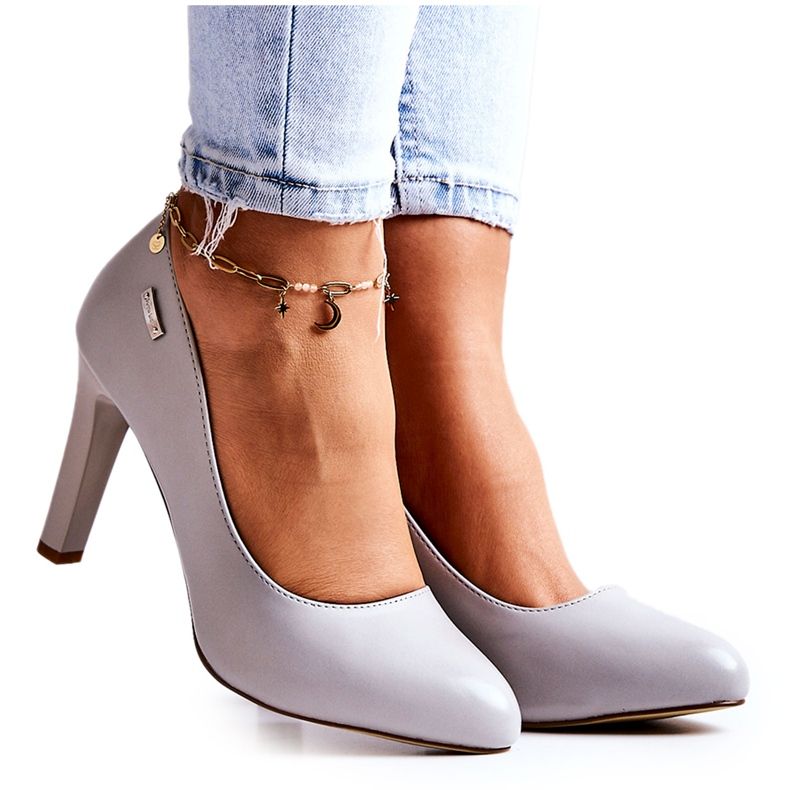 Zapatos de salón para mujer en Tacón Gris Sergio Leone Campbell