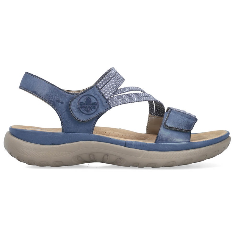 Sandalias mujer cómodas con velcro azul Rieker 64870-14 Sandalias mujer cómodas con velcro azul Rieker 64870-14