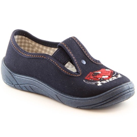 Pantuflas de niños para la escuela infantil Nazo N017ADW azul