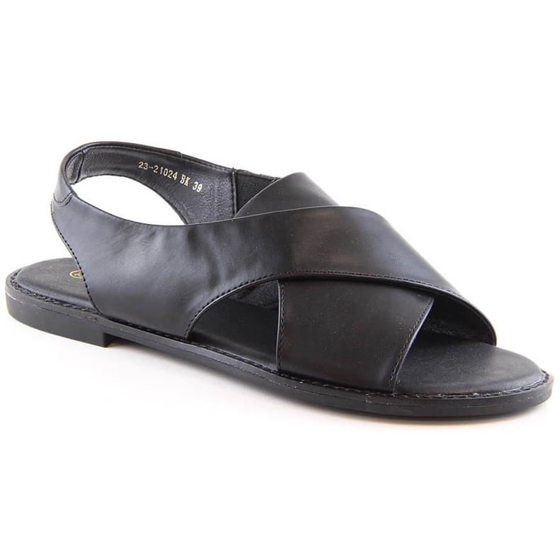 Sandalias planas mujer slip-on negras Potocki YQ21024 marrón Sandalias planas mujer slip-on negras Potocki YQ21024 marrón