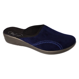 Pantuflas mujer befado pu 552D019 azul marino Pantuflas mujer befado pu 552D019 azul marino