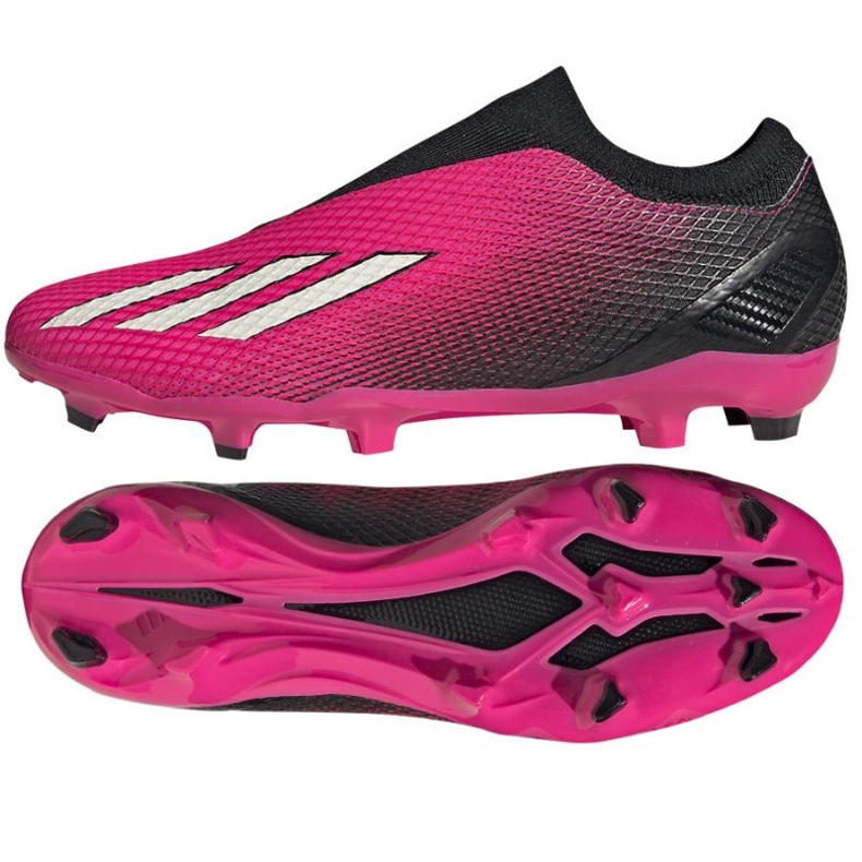 Adidas X Speedportal.3 Fg Ll M GZ5065 zapatos de fútbol rosado rosas y morados