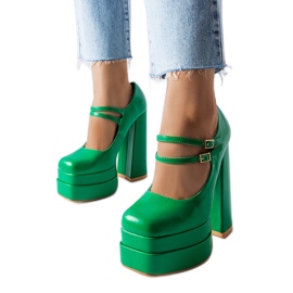 Zapatos de tacón verdes de Chouinard